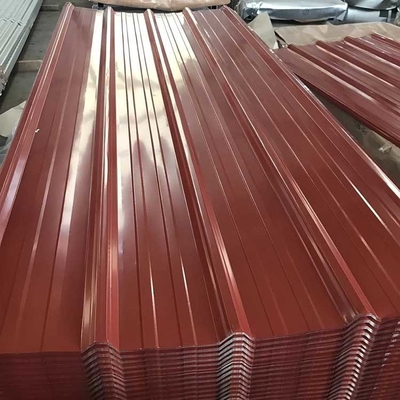 Hoja de acero acanalada que cubre el color galvanizado los 6m de RAl