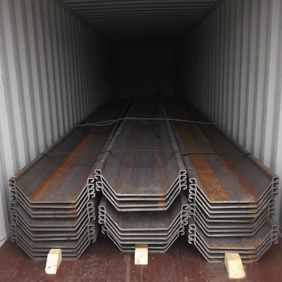 la pila estampada en frío U de la viruta de hoja de acero del 12m forma para la construcción