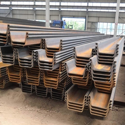 Tablestaca de acero laminada en caliente SY295 tipo U para resistencia al agua