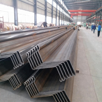 Tablestaca de acero laminada en caliente SY295 tipo U para resistencia al agua