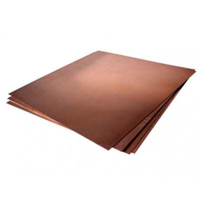 bobina laminada en caliente de cobre de la hoja de 1000m m - de 3000m m grueso de 0.1m m - de 200m m
