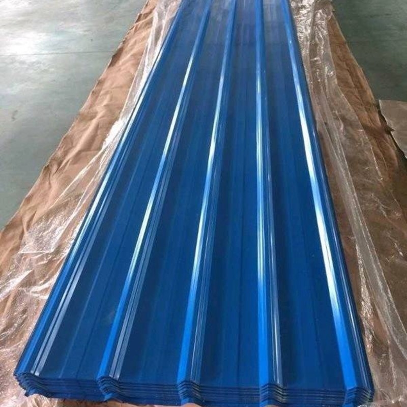 Hoja de acero acanalada que cubre el color galvanizado los 6m de RAl