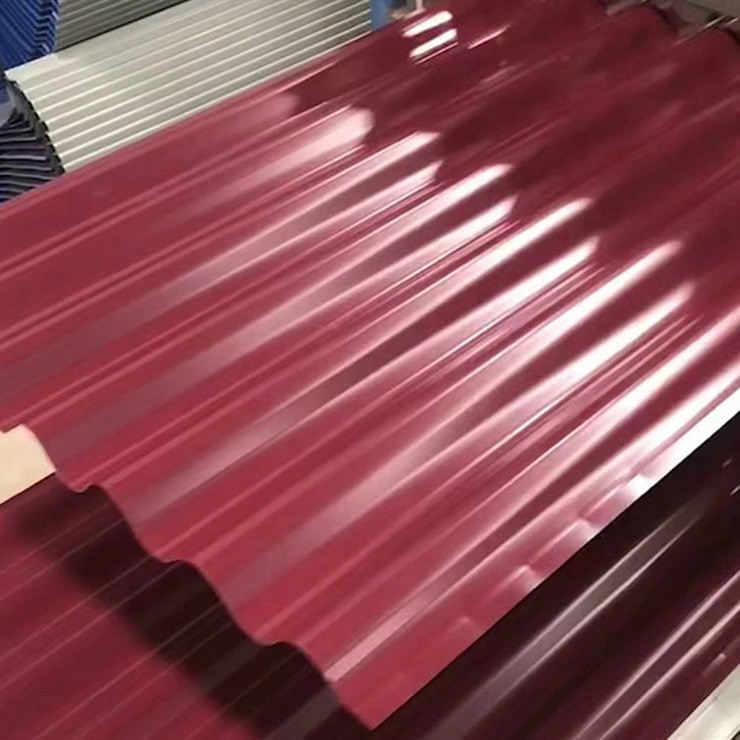 La techumbre prepintada del acero de carbono cubre 12 M Color Coated Corrugated